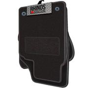 TAILORED TO FIT FORD ECOSPORT ST-LINE - FULL SET OF TAILORED LUXURY INTERIOR FLOOR CAR CARPET MATS - BLACK MAT + BLACK LEATHER EDGING