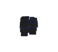 TAILORED TO FIT FORD FOCUS ST-LINE (2019 ON) - FULL SET OF TAILORED LUXURY INTERIOR FLOOR CAR CARPET MATS - BLACK MAT + BLUE EDGING