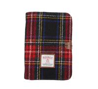 TAILORMAP Harris Tweed A5 Notebook Binder,Wool Fabric Refillable A5 Binder,6 Ring planner with A5 Refill Papers,Pen Loop A5 Size Notebook Journals for Writing (Christmas Eve)