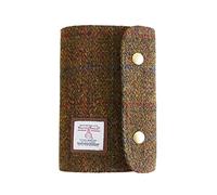 TAILORMAP Harris Tweed A7 Notebook Binder,Wool Fabric Refillable A7 Binder,6 Ring planner with A7 Refill Papers,Pen Loop A7 Size Notebook Journals for Writing (No.171)