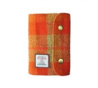 TAILORMAP Harris Tweed A7 Notebook Binder,Wool Fabric Refillable A7 Binder,6 Ring planner with A7 Refill Papers,Pen Loop A7 Size Notebook Journals for Writing (No.836)