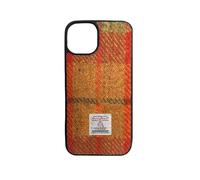 TAILORMAP Harris Tweed for iPhone 15 Case fashion Designed with Wool Fabric - Orange