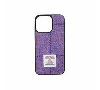 TAILORMAP Harris Tweed for iPhone13 Case fashion Designed with Wool Fabric - Purple Plaid