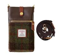 TAILORMAP Harris Tweed Handmade Shoulder Bag for Women Small Shoulder Bag Purse with Microfiber Leather Wool Fabric, No. 3822, 7.5" x 4.3" x 1.2"