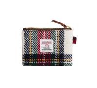 TAILORMAP Harris Tweed Mini Coin Purse with YKK Zip, No.899 | Handmade wool outer, 10.7 x 8.5 cm, card pouch, lipstick pouch, coins, keys and small everyday essentials
