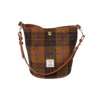 TAILORMAP Harris Tweed Women Bucket bag Shoulder bag Handbag with Leather Strap - No.883