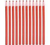 Tailors Chalk Pencil, 12Pack Sewing Chalk Cutting-Free Hand Peel Tailor Pencil, Sewing Marking Pencil, Sewing DIY Craft Markers Tracing Tools Crayon Pencil For Tailor Marker & Tracing (Red)