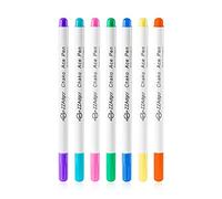 Tailor's Chalk Water Soluble Pen for Fabric, 7 Pieces, Cross Stitch Sewing Embroidery, Water Erasable Ink, Disappears on Fabric