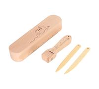 Tailors Clapper Set, Wooden Quilters Pressing Tool Seam Flattening Tool Seam Roller Point Turner Sewing Tool Tailors Ham for Sewing Embroidery