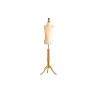 Tailors Dummy Kids Age 2/4 Dressmakers Fashion Mannequin Students Cream With Lightwood Stand