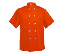 TAILOR'S Men's Chef Coat Short Sleeve Chef Shirt Cook Coat Barista Baker Uniform Restaurant Clothes Barista Shirt