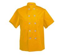 TAILOR'S Men's Chef Coat Short Sleeve Chef Shirt Cook Coat Barista Baker Uniform Restaurant Clothes Barista Shirt