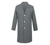 TAILOR'S Men's Lab Coat Laboratory Doctor Workwear Grey