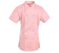 TAILOR'S Women's Chef Coat Short Sleeve Chef Shirt Cook Coat Barista Baker Uniform Restaurant Clothes Barista Shirt