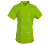 TAILOR'S Women's Chef Coat Short Sleeve Chef Shirt Cook Coat Barista Baker Uniform Restaurant Clothes Barista Shirt