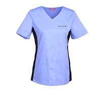 TAILOR'S Women's Personalized Scrub Tunic Medical Scrubs Hospital Scrub Top Customizable