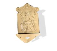 Tailpiece, Mandolin, Screw on, Clamshell Style, Gold