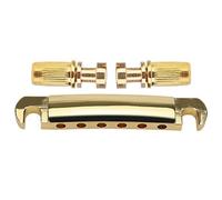 Tailpiece Stop Guitar Bridge+Studs Kits Accessories Electric Guitars Repalcement electric guitar bridge (Color : Gold)