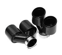 Tailpipe 1 Pair For BMW 535i 535d F10 F11 F18 Quad Exhaust Tailpipes Upgraded G30 G31 M5 Bumper Muffler Car End Pipes(Carbon Fiber E)