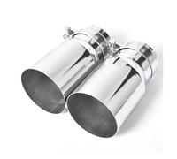 Tailpipe 1 Piece Stainless Steel Universal Exhaust End Pipe Car Single Straight Muffler Tip For Mitsubishi For Mazad Car End Pipes(ID 60 OD 89 MM)