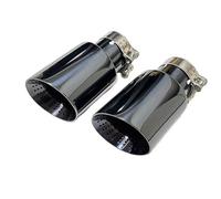 Tailpipe 2pcs Car Parts Exhaust Pipe Silencer Tail Throat Stainless Steel Too Black For BMW For F20 F10 E38 E46 Exhaust Tips Dual Muffler Tip