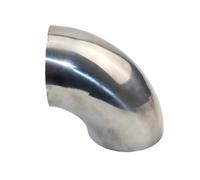 Tailpipe 42/54/60/63/70/76/80/89mmx1.5mm Automobile Exhaust Pipe Muffler Turns Into Stainless Steel Elbow Angle To Reduce Diameter Car End Pipes(35mm x1.5mm)