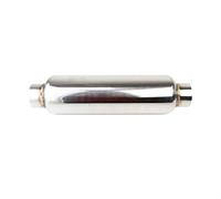 Tailpipe Car Exhaust Resonator Muffler Pipe Spiral Deep Sound Stainless Steel Weld-on 2.5 Inch 2 Inch 3inch 63mm 51mm 76mm Inlet Outlet Car Exhaust Muffler Pipe(63mm)