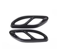 Tailpipe Exhaust Cover Trim Rear Exhaust Muffler Pipe Cover Trim Tail Throat Frame Compatible With Benz For A Class W176 W177 2016 2015 2016 2017 2018 2019 2020 2021(Black)