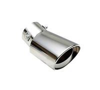 Tailpipe Exhaust Muffler Tip Round Stainless Steel For 2003 For Accord 1998 2005 2013 CMC 2012 2013 2008 CR-V 2004 Headlights Grill Cover (Bend)