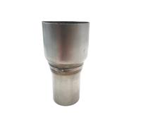 Tailpipe Exhaust Reducer Connector Pipe Tube Auto Accessories 63mm 2.5" To 45mm 1.75" Stainless Steel Tapered Standard Car Exhaust Muffler Pipe