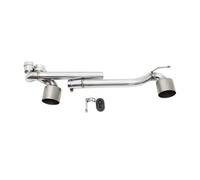 Tailpipe Exhaust Tip Pipe Double Out Car Muffler For BMW E90 E92 318i 320i 330i 325i 2006 2007 2008 2009 2010 2011-2016 Exhaust(Matte)