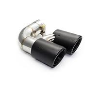 Tailpipe For BMW 118i 116i 120i F20 F21 2013-2016 Car Exhaust Muffler Tip Tailpipe Stainless Steel Carbon Fiber Dual Car End Pipes(116i Carbon Fiber B)