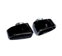 Tailpipe For BMW For X3 X4 G01 G02 G08 2018-2021 Square Mouth Tailpipe Exhaust Pipe Muffler Tip Stainless Steel Nozzle Exhaust Tips Dual Muffler Tip(Black)
