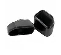 Tailpipe For BMW For X3 X4 G01 G02 G08 2018-2021 Square Port Muffler Exhaust Pipe Tail Throat Tip Nozzle Head Exhaust Tips Dual Muffler Tip(Black)