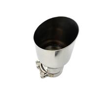 Tailpipe Modification 1 Piece Universal Stainless Steel Universal Automobile Exhaust Pipe Exhaust Pipeline Welded Pipe Multiple Sizes Exhaust Exhaust Tip Trim(67MM IN-101MM OUT)