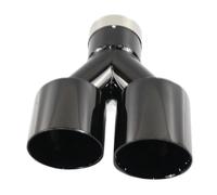Tailpipe Modification Car Accessories Stainless Steel And Bright Face Without Marked Y-type Double Outlet Straight Exhaust Pipe Tailpipe Exhaust Tip Trim(51mm out 89mm)