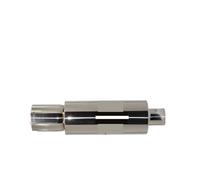 Tailpipe Modification Car Exhaust Straight Pipe Tail Pipe Universal Stainless Steel Interface 51 63 76MM Exhaust End Exhaust Tip Trim(PK Silver 51mm)