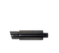Tailpipe Modification Car Exhaust Straight Pipe Tail Pipe Universal Stainless Steel Interface 51 63 76MM Exhaust End Exhaust Tip Trim(Bevel Titanium 63mm)