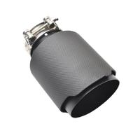 Tailpipe Modification Matt Black Pipe Carbon Fiber REMUS FOR Stainless Steel Universal Exhaust Pipe Pipe For X4 Automobiles Micro Tips Exhaust Tip Trim(54MM IN- 89MM OUT)