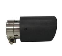 Tailpipe Modification Tail Pipe Stainless Steel Matte 3k Carbon Fiber Car Exhaust Tip Pipes End Tips Auto Accessories Exhaust Tip Trim(63 Inlet 89 Outlet)