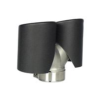 Tailpipe Short Y-shaped 2x89mm Double-Out Carbon Fiber Tail Throat Suitable For Lexus For IS300 2017 Exhaust Pipe Exhaust Tips Dual Muffler Tip(Matte)