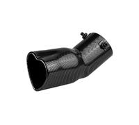 Tailpipe Tip Car Heart General Single-row Love Car Tail Throat Thickened Stainless Steel Love 6.3 Caliber Exhaust Pipe Noise Reduction(M)