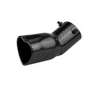 Tailpipe Tip Car Heart General Single-row Love Car Tail Throat Thickened Stainless Steel Love 6.3 Caliber Exhaust Pipe Noise Reduction(M)