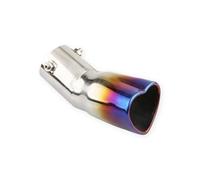 Tailpipe Tip Car Heart General Single-row Love Car Tail Throat Thickened Stainless Steel Love 6.3 Caliber Exhaust Pipe Noise Reduction(H)