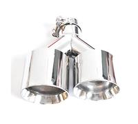 Tailpipe Tip ID 2.50 Inch OD 3.50 Inch Universal Car Exhaust Pipe Muffler Dual Tip Right Side Stainless Steel Exhaust Pipe For BMW F10 F30(IN 51mm OD 76mm)