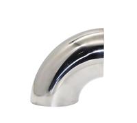 Tailpipe Universal 90 Degree Fittings Elbows Welding Pipe Fitting Car Motorcycle Exhaust Pipe Muffler Welded Pip 304 Stainless Steel Car Exhaust Muffler Pipe(O.D 32mm-1.2mm,304-10pcs)