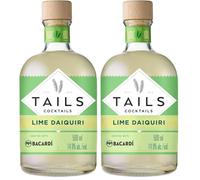 TAILS Cocktails Classic Rum Daiquiri Cocktail, Ready to Drink Premixed Rum Cocktail, 14.9% ABV, 50cl / 500ml (Pack of 2)