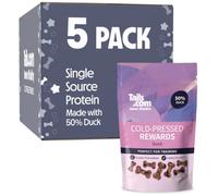Tails.com • Cold Pressed Rewards 5x70g Duck • Dog Treats • Grain Free | Low calorie training treats, 50% duck, single-source protein, easy digestion, grain free, no artificial colours.