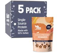 Tails.com • Cold Pressed Rewards 5x70g Turkey • Dog Treats • Grain Free | Low calorie training treats, 50% turkey, single-source protein, easy digestion, grain free, no artificial colours.