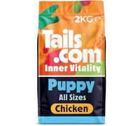 Tails.com • Dry Dog Food 2kg • Chicken • Puppy 8 weeks - 18 months • Hypoallergenic Recipe • No Added Flavours or Preservatives • High in Protein to Support Muscle Growth & Development